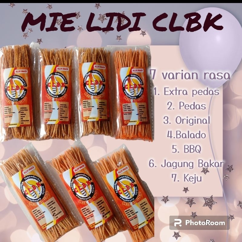 Mie lidi murah enak renyah paket 100pcs +packing kardus