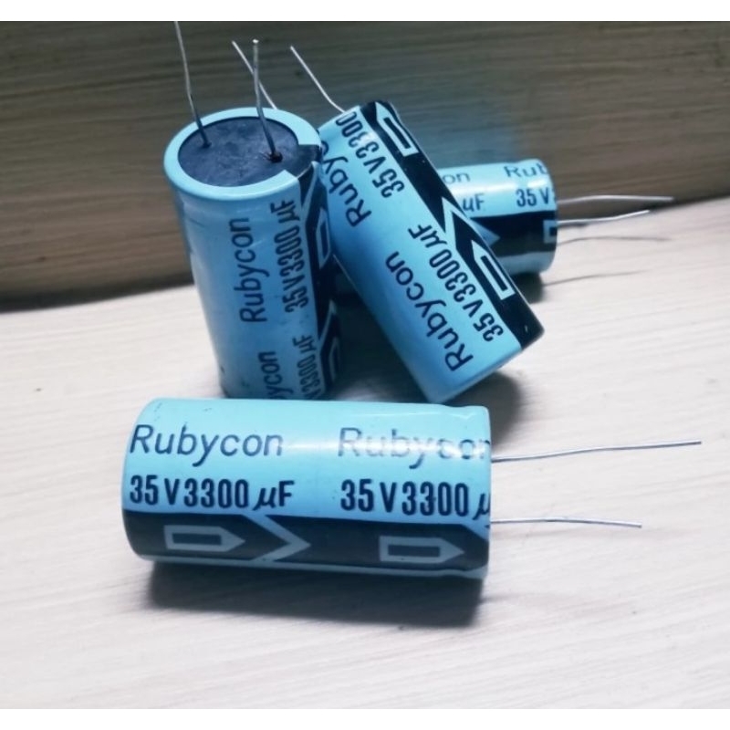 elco 3300uf 35v rubycon asli