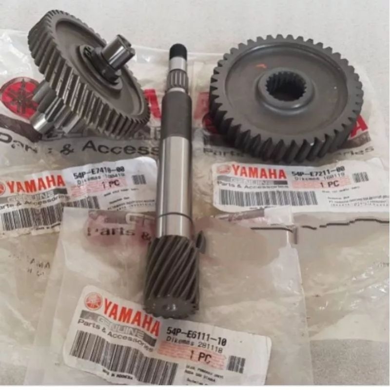 GIGI TRANSMISI 1SET  MIO J MIO GT 115 FINO KODE PART 54P-E7410-00 | 54P-E7211-00 | 54P-E6111-00 ORIG