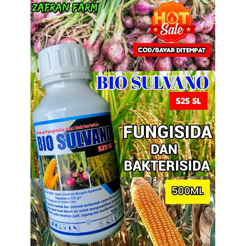 FUNGISIDA cair + BAKTERISIDA fungisida sistemik obat BIO SULVANO 500ml obat jamur paling ampuh anti patek + obat  jamur + pengusir hama