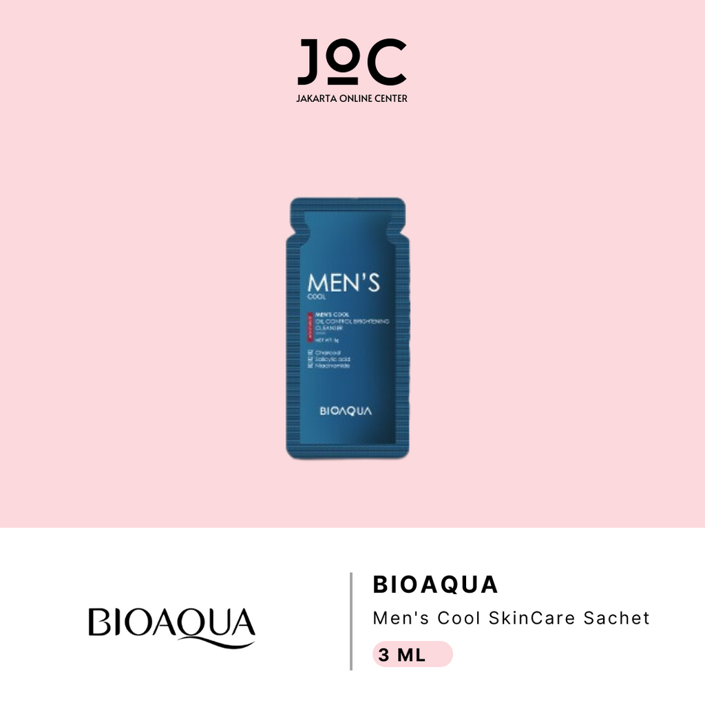 BIOAQUA Men's Cool Travel SkinCare Set With Cleanser/Toner/Essence {ORIGINAL}