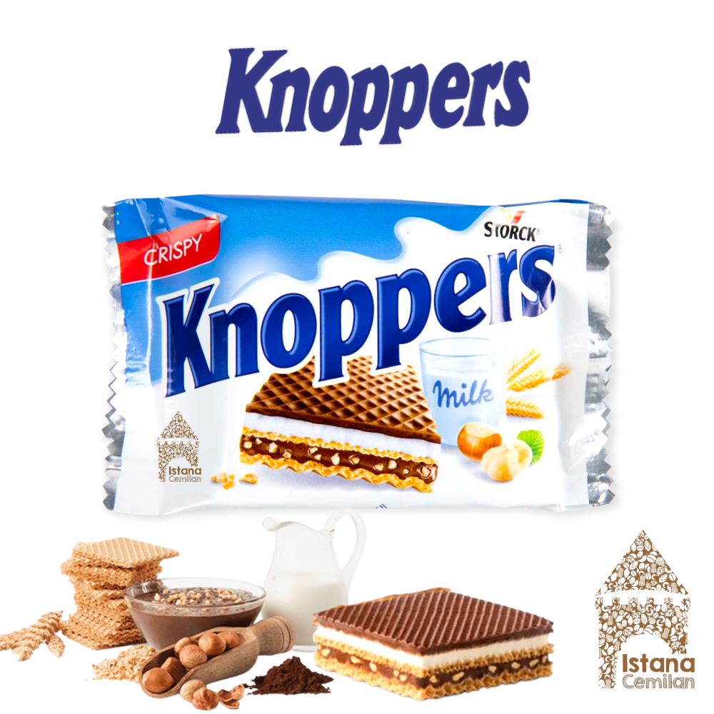 Storck Knoppers Crispy Chocolate Wafer | Cokelat Milk Susu