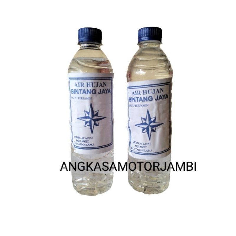 AIR AKI/AIR HUJAN WARNA BIRU ISI ULANG AIR AKI 1L