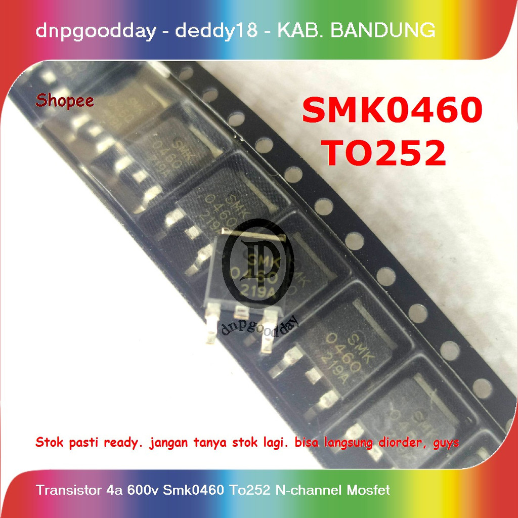 Transistor   4a  600v Smk0460 To252 N-channel Mosfet smk 0460