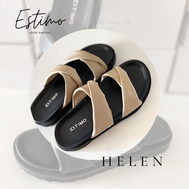 Sandal slip on wanita | HELEN by estimo.look | sandal wanita sandal cewek