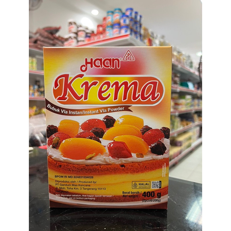 

Haan Krema / Bubuk Vla Instan 400gr (2pcs @200gr)