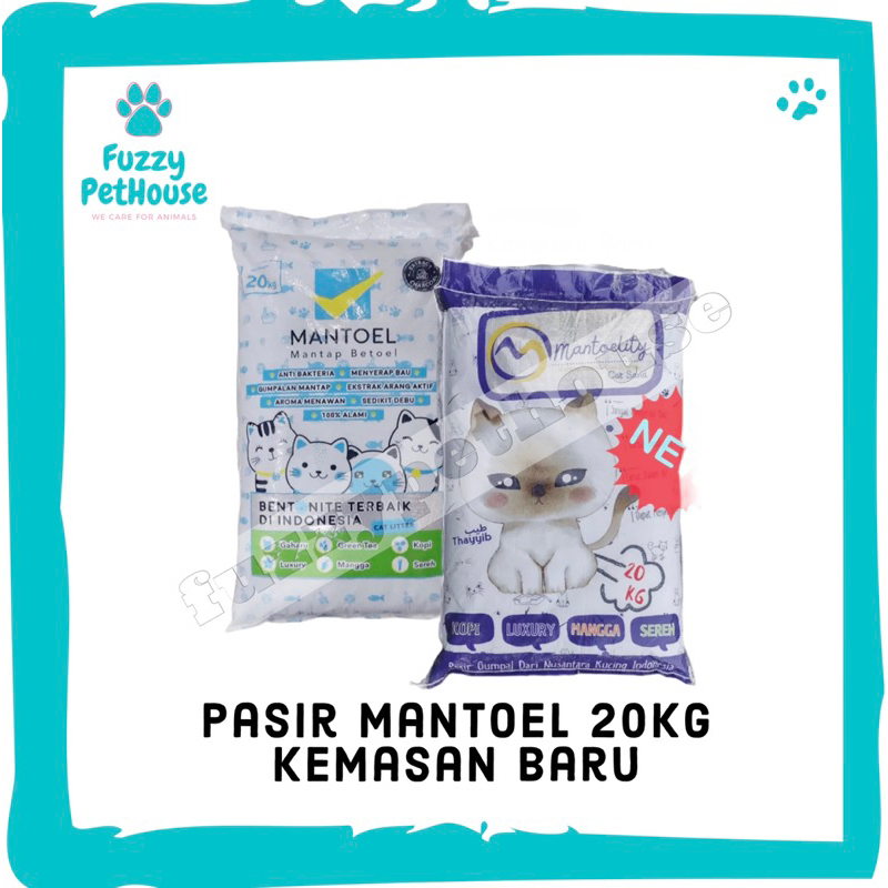 Pasir gumpal wangi 20 kg Pasir Kucing Wangi Mantoel 20kg Pasir Gumpal Mantoel 20 kg link EKSPEDISI