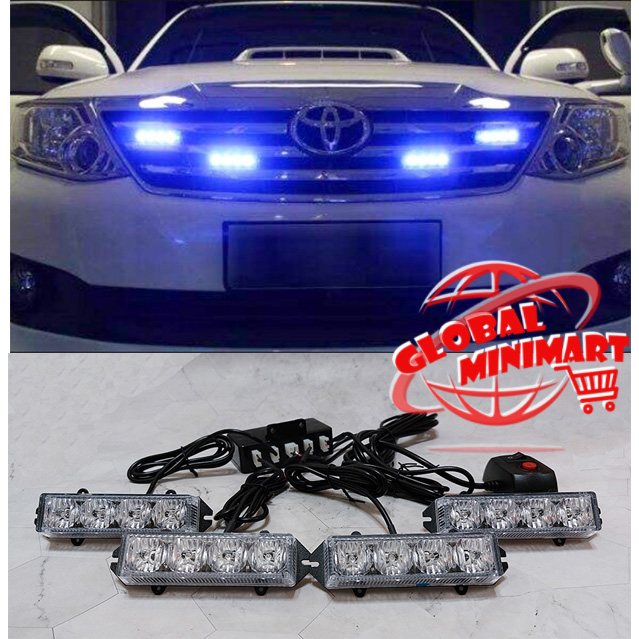 LAMPU GRILL GRIL MOBIL TOYOTA INNOVA 2005 - 2015 DC 12V