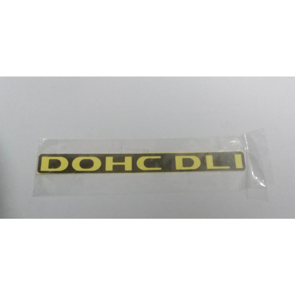 

STIKER KECIL VINYL PUTIH MOTIF TULISAN DOHC DLI