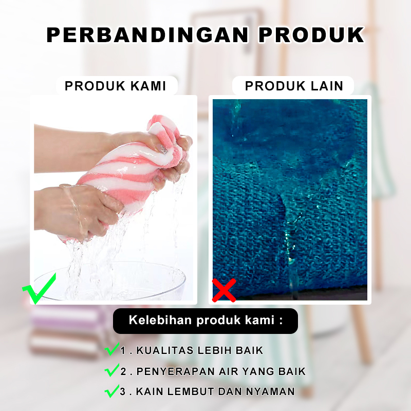 Handuk Mandi Motif Strip Dengan Bulu Lembut Dan Daya Serap Tinggi Megahomedecor Handuk Mandi Terpopuler Handuk Mandi Multifungsi