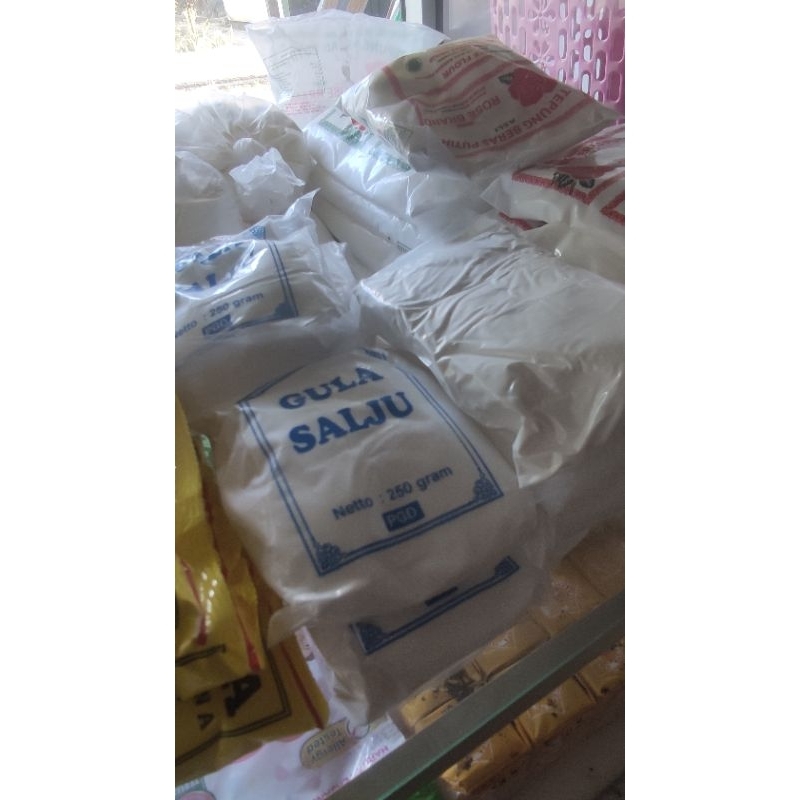 

gula salju, gula toping