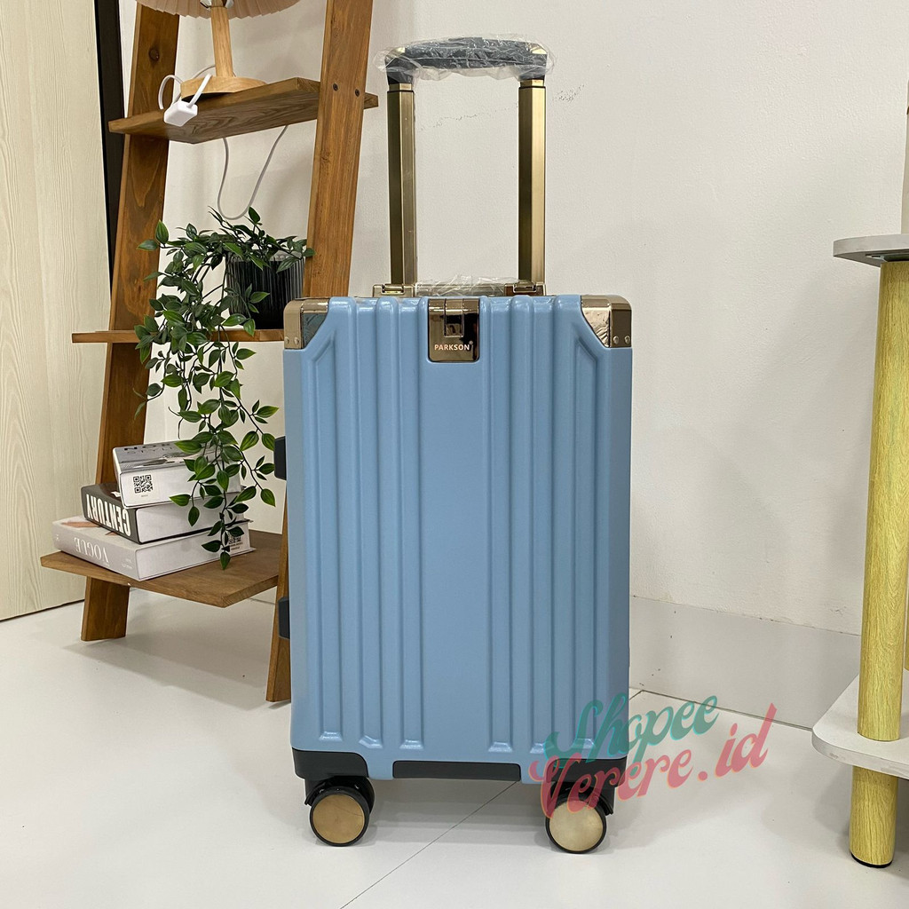 Koper Parkson AKIO Series 18 Inch Size Koper Cabin TSA Lock Frame Aluminium SuitCase Koper Anti Pecah