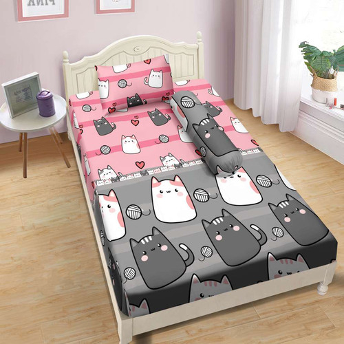 Sprei Single Flat Ukuran 120x200 cm Tinggi 20 cm Motif Anak Anak Karakter Motif Terbaru - LADY ROSE