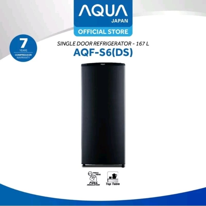 FREEZER AQUA AQF S6 S LEMARI ES BATU KULKAS PENDINGIN ASI PERAH 6 RAK SANYO AQF S6 ASIP