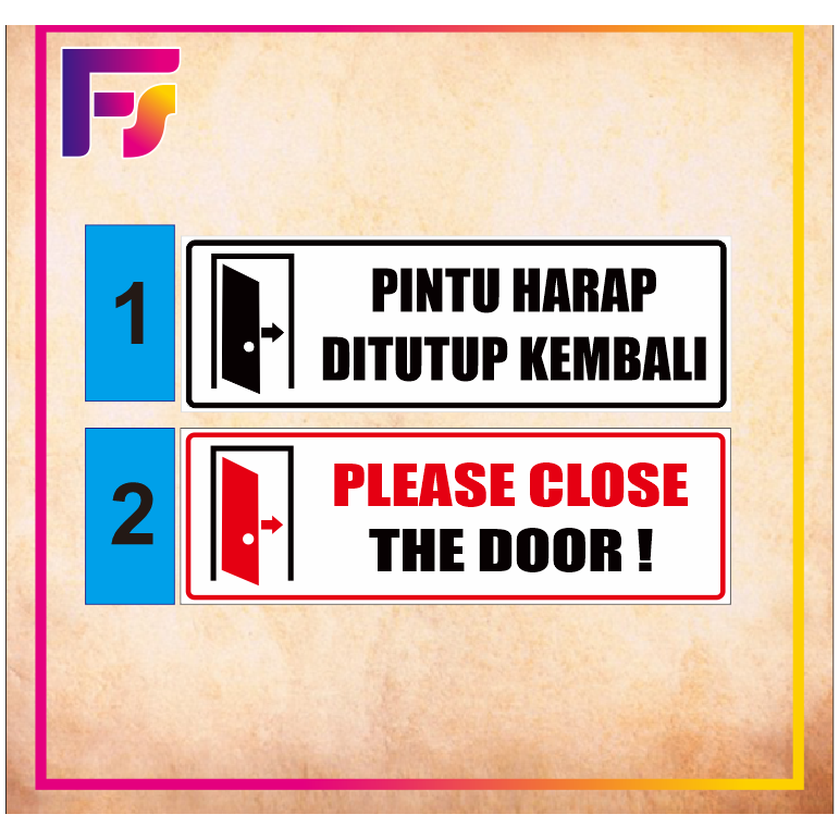 

Stiker waterproff pintu harap di tutup kembali