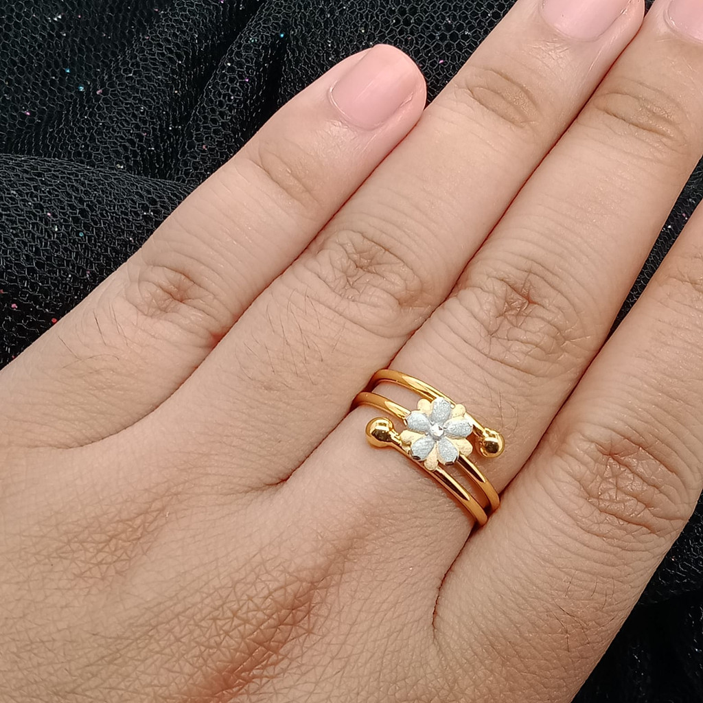 Cincin Emas 17K - 1.2 Gr Kadar 750 - CMS100000033