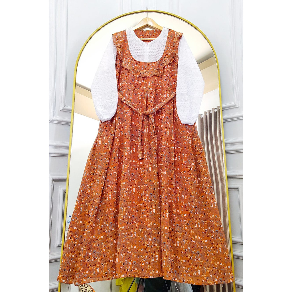 Bronello Dress Motif Nyatu || Realpict (COD Bayar Ditempat)