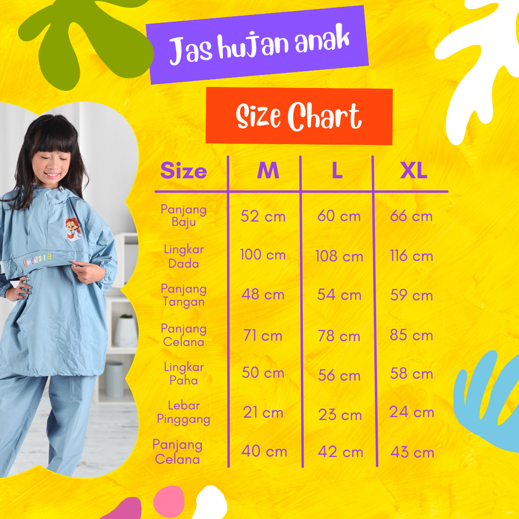 Jas Hujan Anak Model Kangguru Karakter Hoodie Murah Bahan Taslan Lengan Polos Jas Hujan Dewasa Warna Mantel Rain Coat Murah Bahan Import Berkualitas