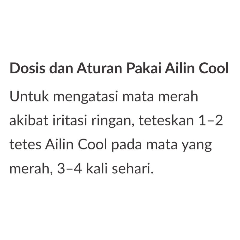 Ailin / AILIN COOL Tetes Mata 10ML