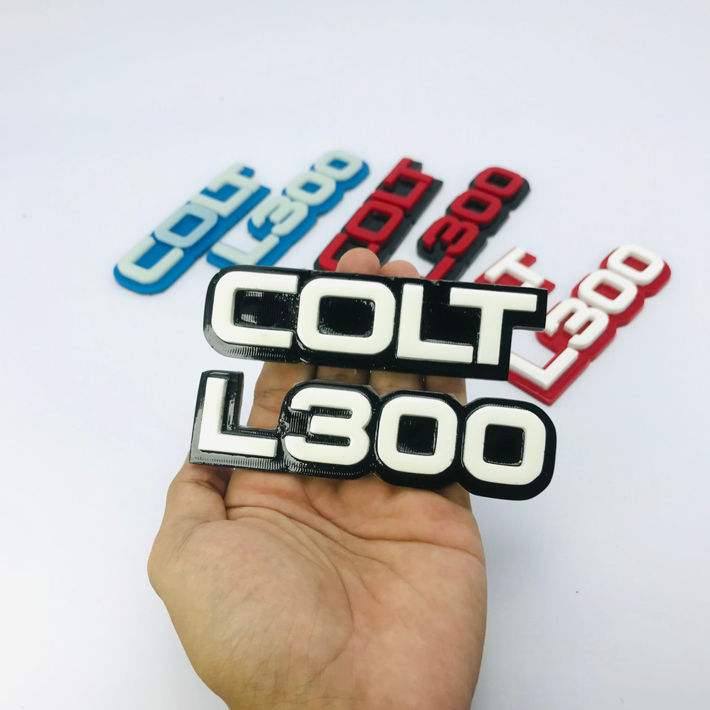 AKSESORIS EMBLEM 3D TULISAN COLT L300 / EMBLEM MOBIL / EMBLEM COLT L300