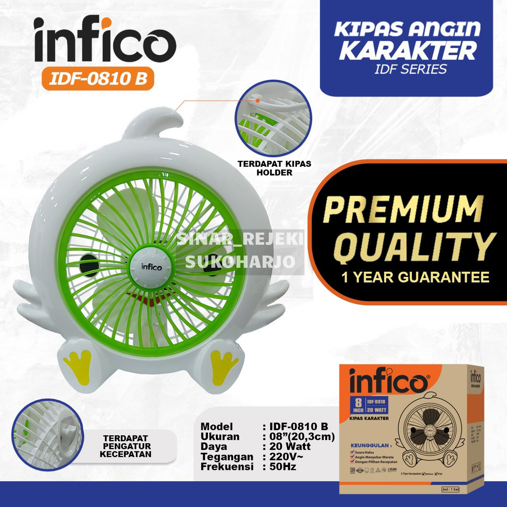 Infico Kipas Angin Karakter /  Kipas Angin Karakter 8 inci Kipas Meja