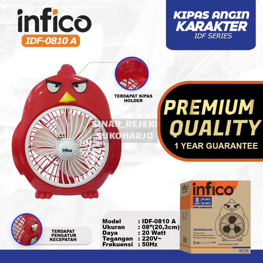 Infico Kipas Angin Karakter /  Kipas Angin Karakter 8 inci Kipas Meja