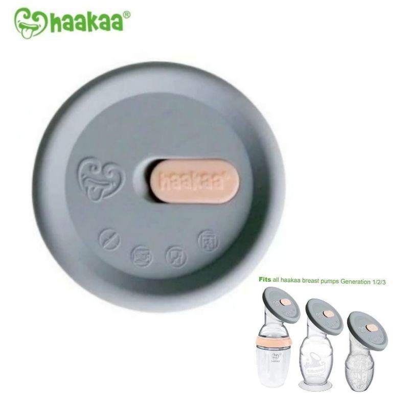 Haakaa Silicone Breast Pump Cap Grey / Tutup Silikon Pompa Asi Haakaa