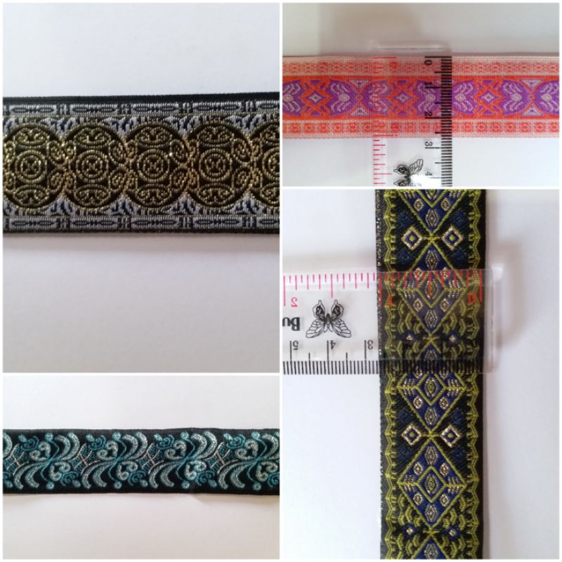 renda bordir tebal utk kebaya/baju adat/etnik