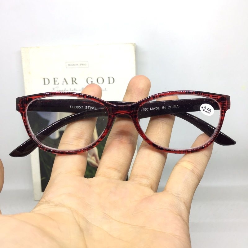 ES085 Kacamata Baca Cat Eye +1.00 sd +3.00 Kacamata Baca Cewek Fashion