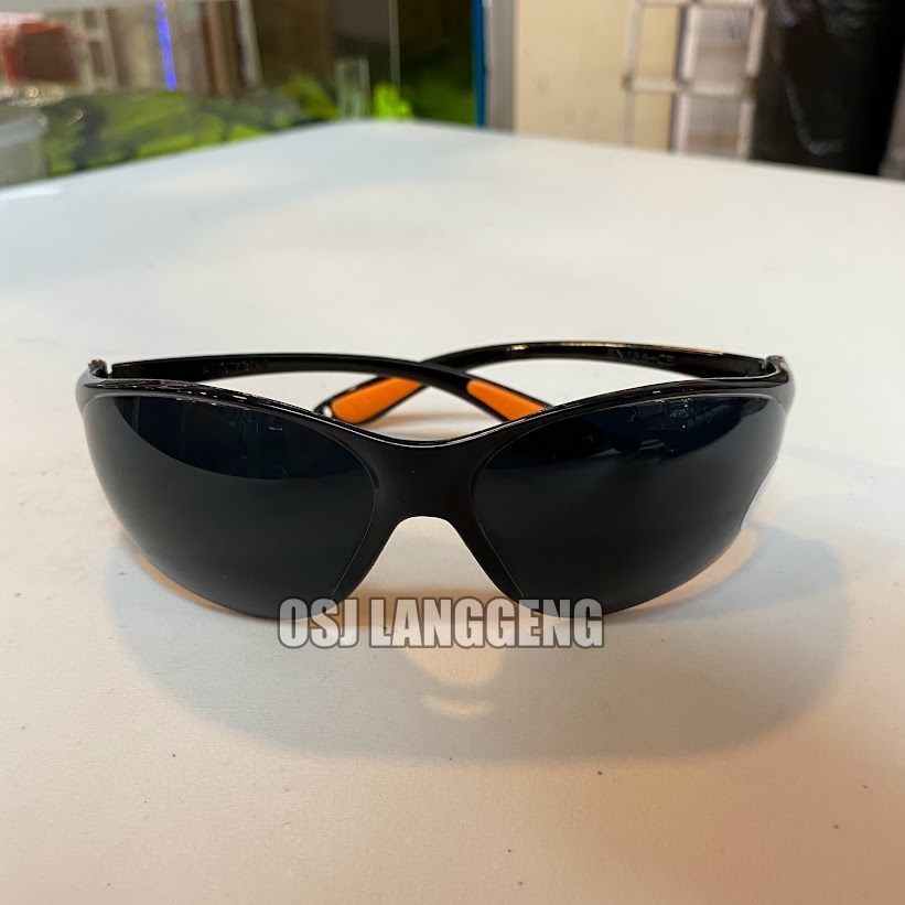 Bisa COD | Kacamata / Safety Glasses Black Hitam Fashion Tahan Patah Murah ANSI Z87.1 Original