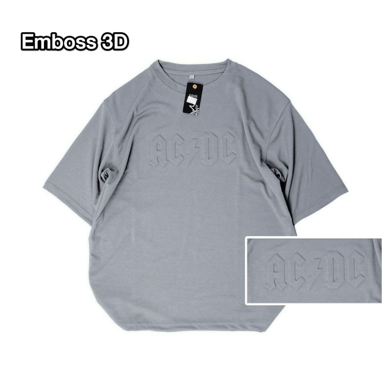 KAOS EMBOS MOTIF ACDC BAJU OVERSIZE LENGAN PENDEK PRIA KAOS OVERSIZE PRIA TERBARU