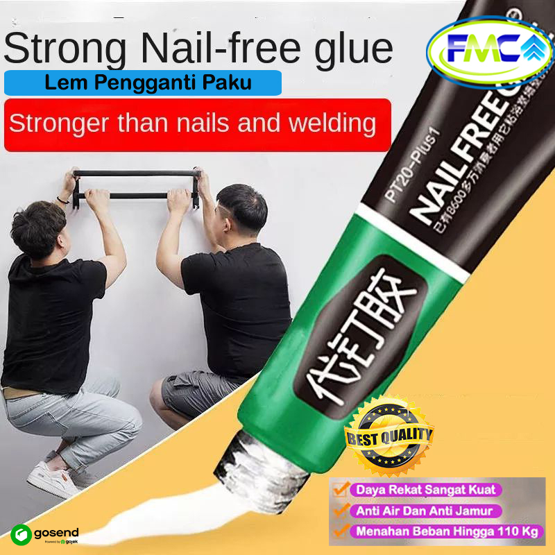 Lem Pengganti Paku Tembok Nail Glue Praktis Waterproof Lem Anti Jamur Air Super Kuat