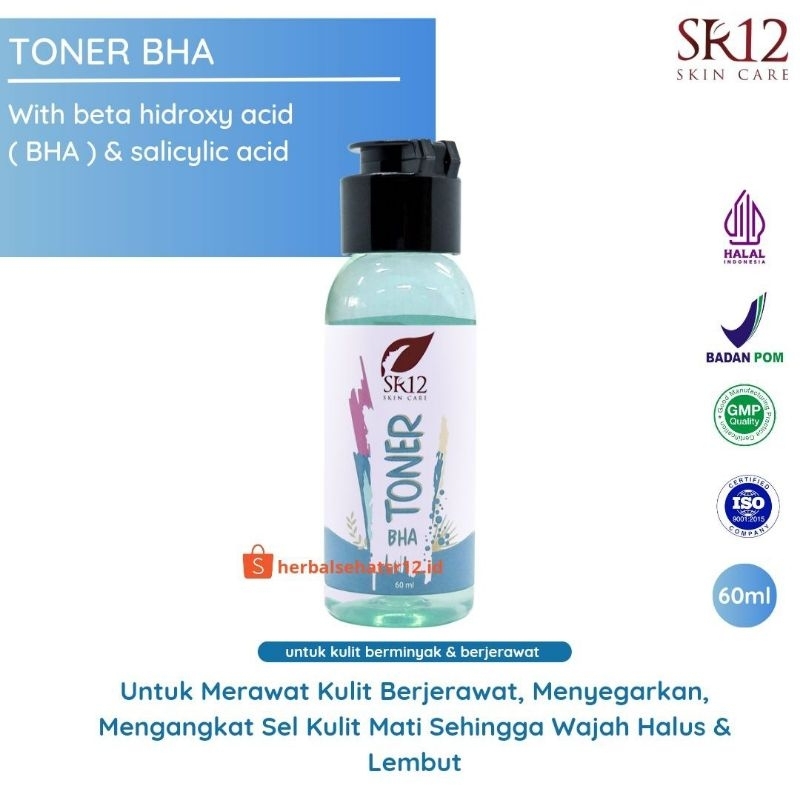 TONER BHA SR12 Eksfoliasi eksfoliater kulit beruntus dan jerawat