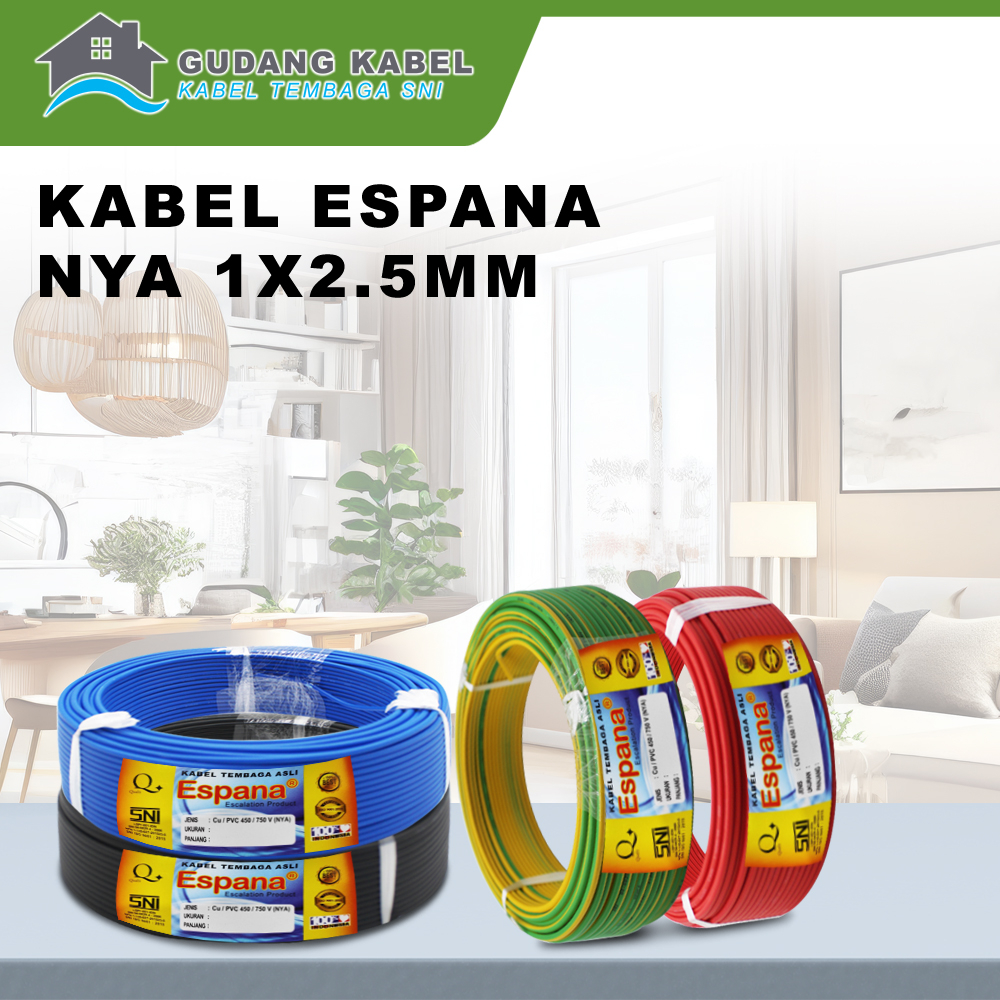 Kabel NYA 2.5mm Espana / Kabel Listrik NYA 2.5mm Kabel Tembaga Tunggal
