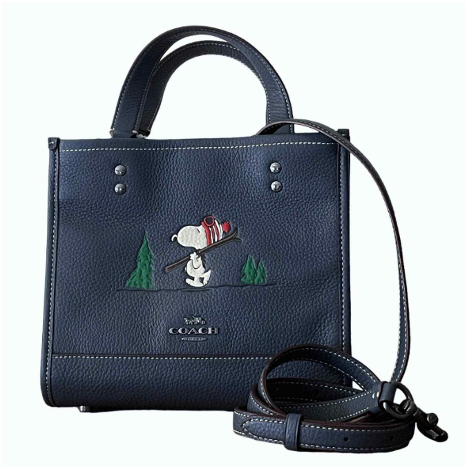 Coach CE849 Original Snoopy Tote Bag Handbag Single Shoulder Bag Crossbody Bag 849  ttb