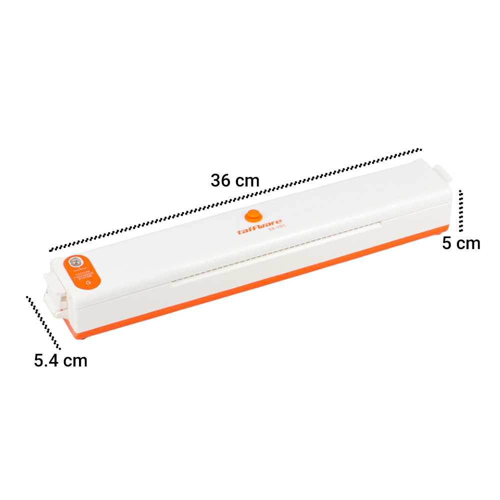 Pompa Vacuum Sealer Makanan Food Packing Machine- Orange