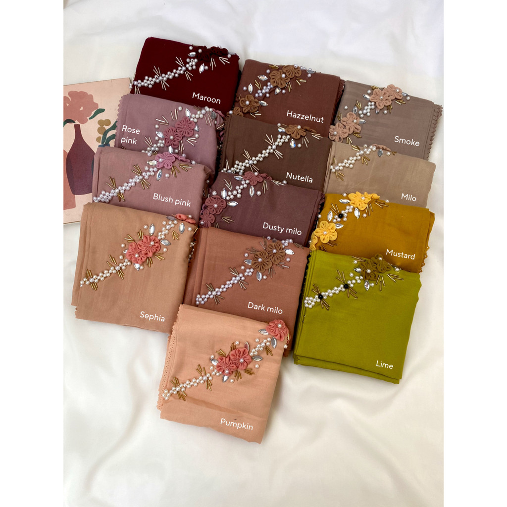 SQUARE VOAL MAWAR PAYET / SEGIEMPAT VOAL MIRACLE  PAYET