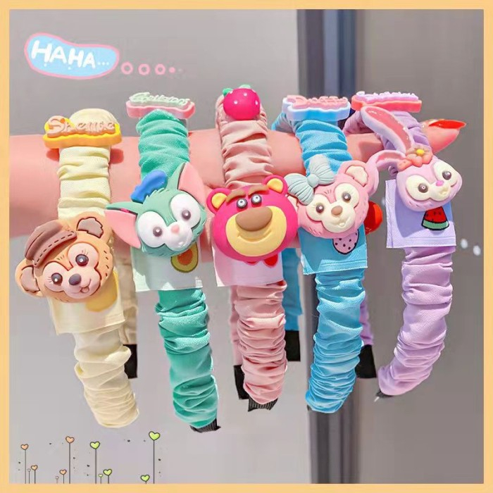 BANDO KERUT SCRUNCHIE ALA KOREA HEADBAND SATIN LUCU MURAH BANDO ANAK-ANAK IKAT AKSESORIS RAMBUT ALA KOREA