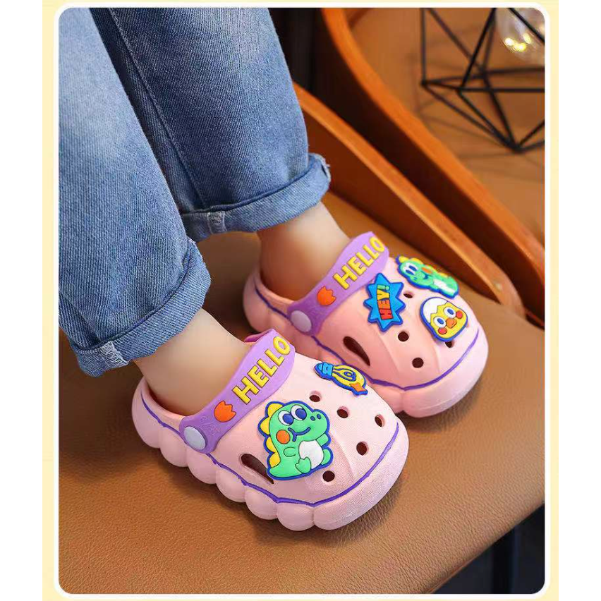 babyfit [18-29] GOZILA sendal sepatu bakpau karet pvc eva anak cewek cowok import ml-0828r