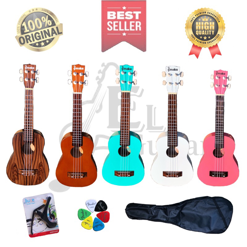 Gitar UKULELE ISSAKU senar 4 SOPRANO PREMIUM uk21