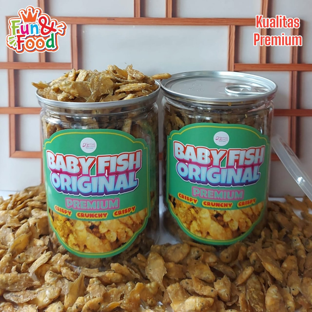 

Can Snack Baby Fish Bumbu Asin Cemilan Ikan Crispy Original Kualitas Premium