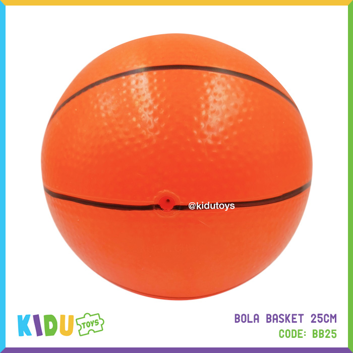 Mainan Anak Bola Basket 25cm Kidu Baby (ukuran besar)