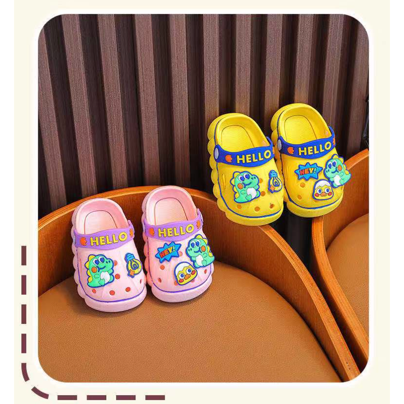 babyfit [18-29] GOZILA sendal sepatu bakpau karet pvc eva anak cewek cowok import ml-0828r