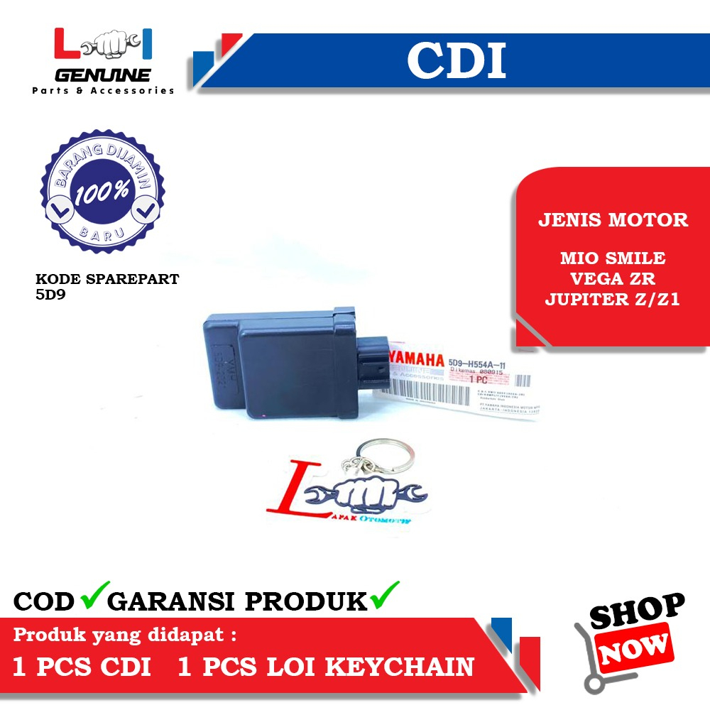 -LOI- CDI UNIT YAMAHA VEGA ZR, JUPITER Z, JUPITER Z1 5D9 GARANSI 2BULAN