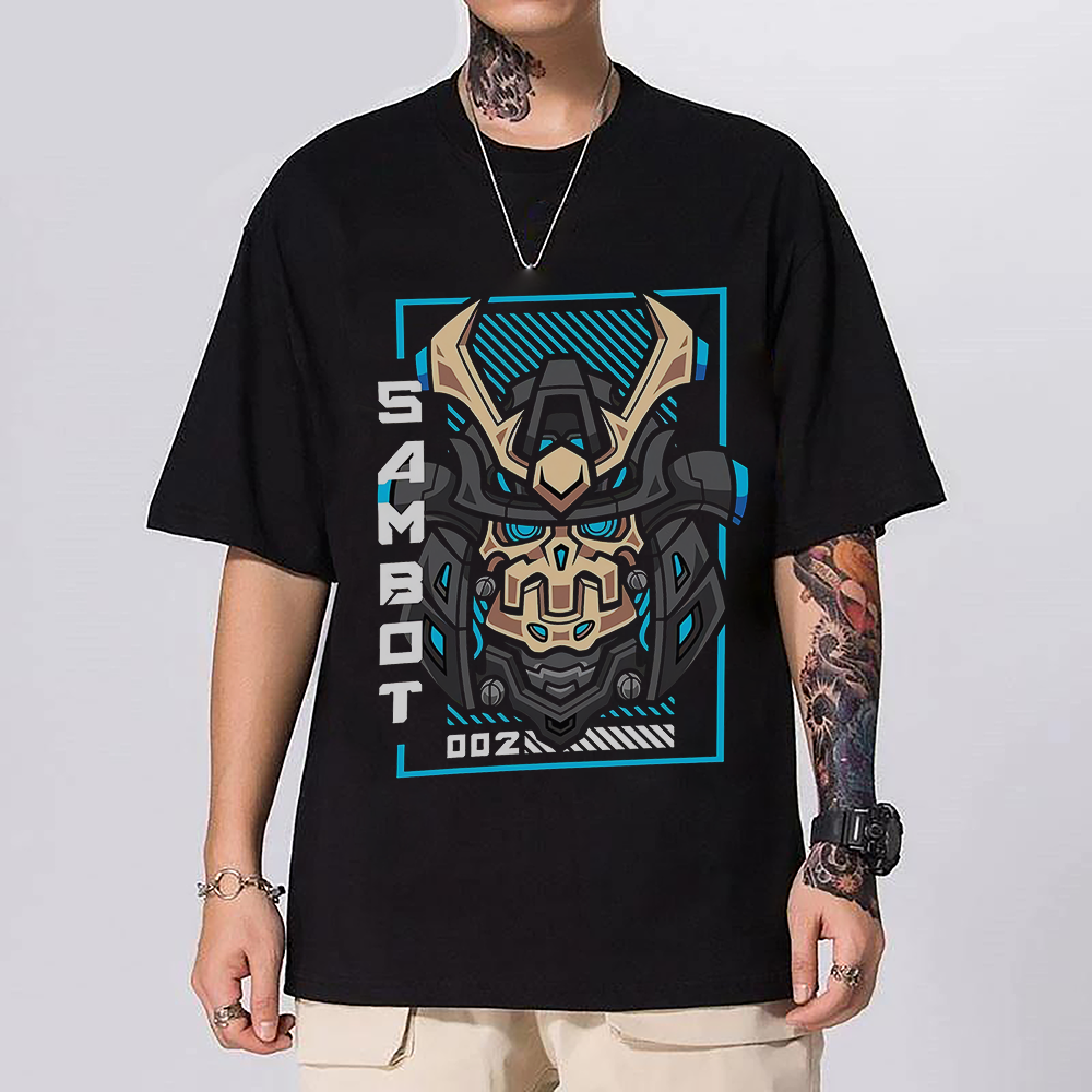 M - XXXL(3XL) T-SHIRT/KAOS JEPANG JAPANNESE PRIA WANITA "SAMBOT" BIG SIZE KAOS HARAJUKU STYLE KOREAN