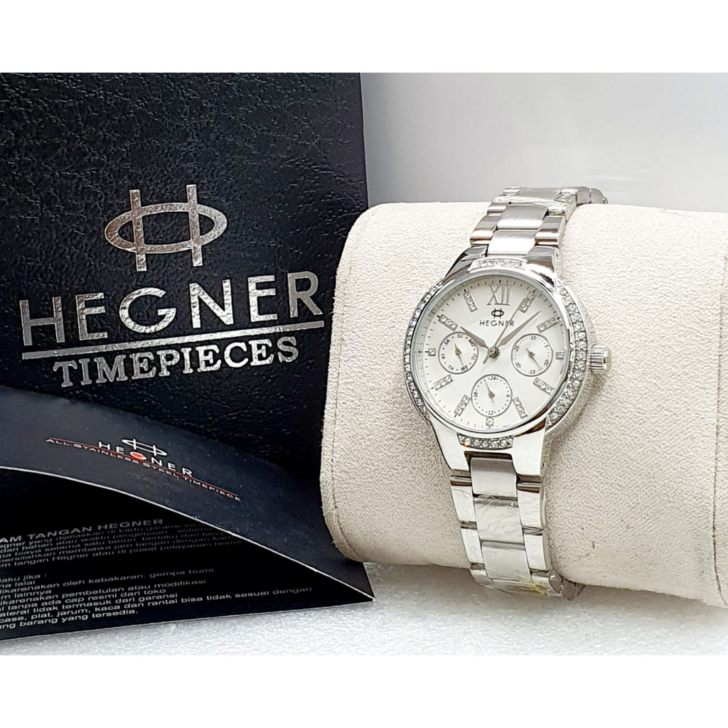 Jam Tangan Wanita Hegner 5031 Original Rantai Chrono Aktif