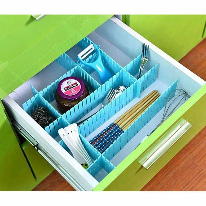 Sgmshop Drawner 4 Sekat Pembagi Laci Lemari Drawer organizer pembatas laci