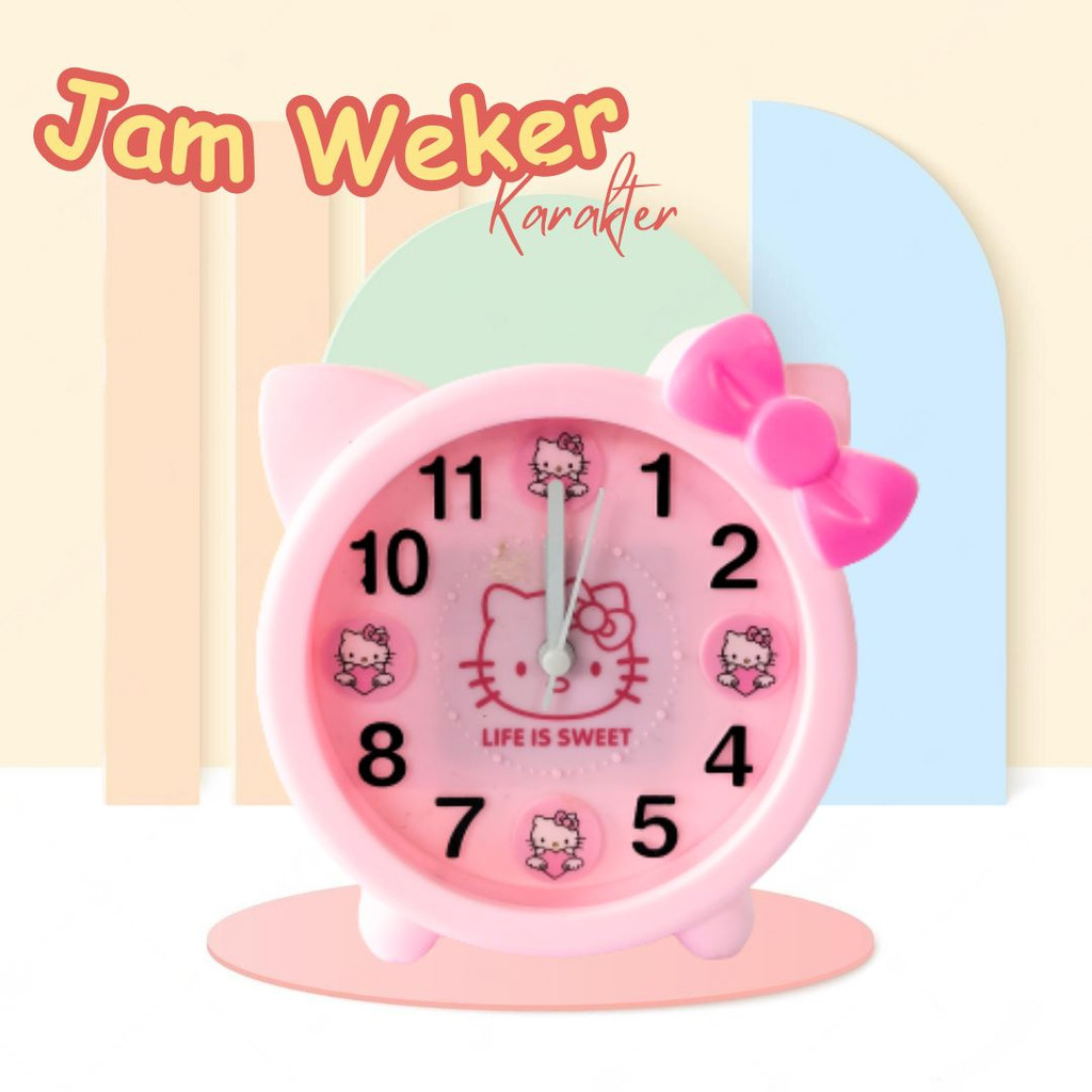 Jam Weker Beker Alarm Anak Lucu Multifungsi Suara Hadiah Karakter