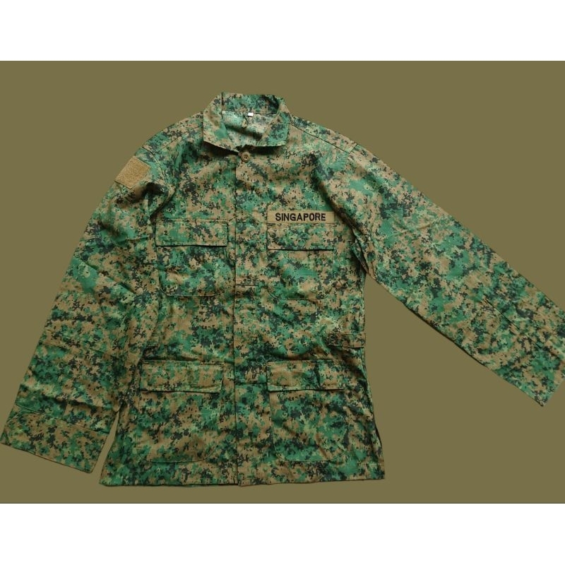 BDU marpat woodland Singapura