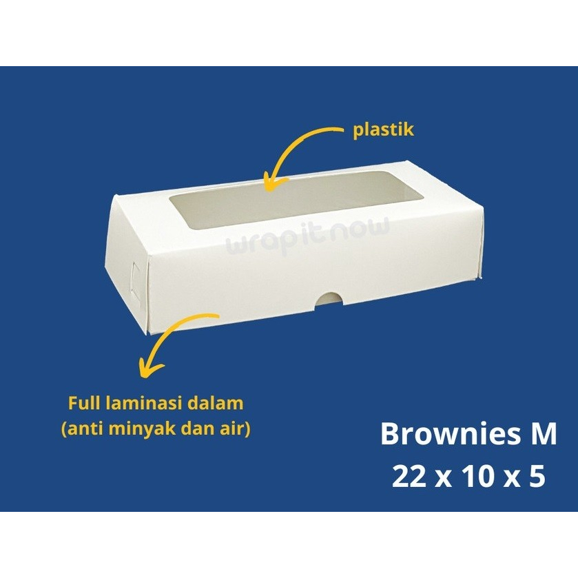 

10pcs BOX PUTIH MIKA 22X10X5 CM IVORY LAMINASI 365 GSM
